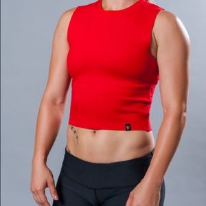 Vull Sport Muscle Crop Red Size Small